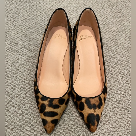 J. Crew Shoes - BRAND NEW J. Crew Calfhair Leopard Heels- size 5 🐆